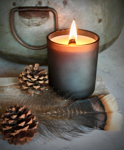 Beeswax Candle in Frosted Jar - Unscented