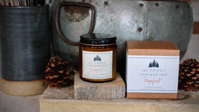 Load image into Gallery viewer, Grapefruit scented body butter in glass jar and kraft gift box.